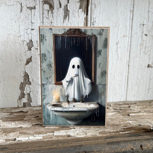 Ghost Brushing Teeth Block