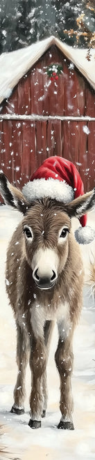 Christmas Donkey Porch Sign-5x24