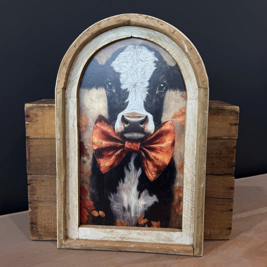 Fall Cow Arch Frame- 12x20