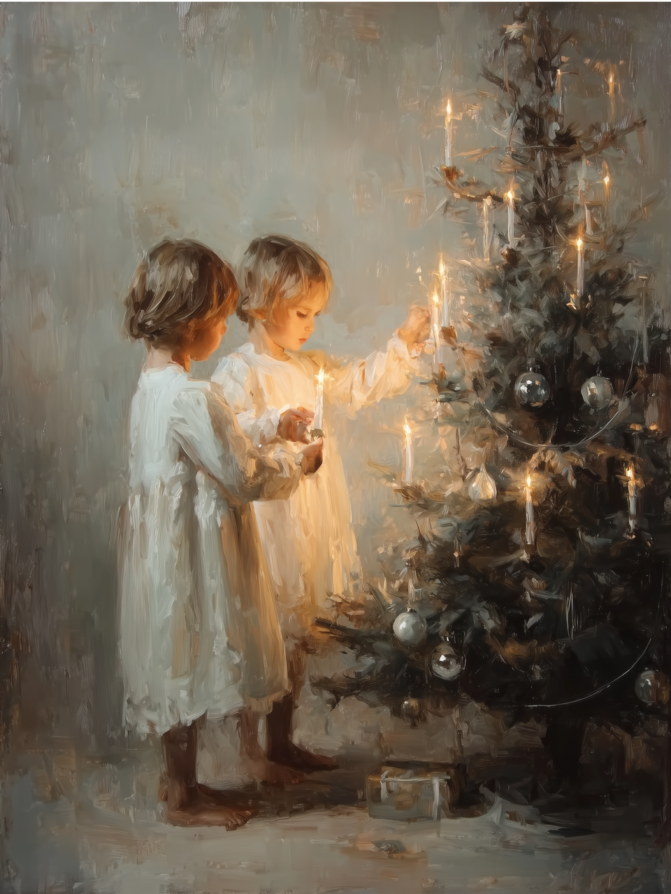 Christmas Tree Lighting Box Frame- 12x16