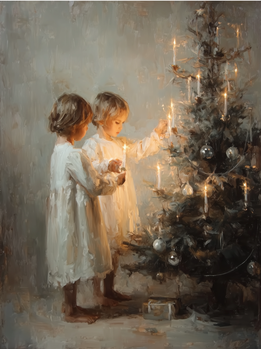 Christmas Tree Lighting Box Frame- 12x16