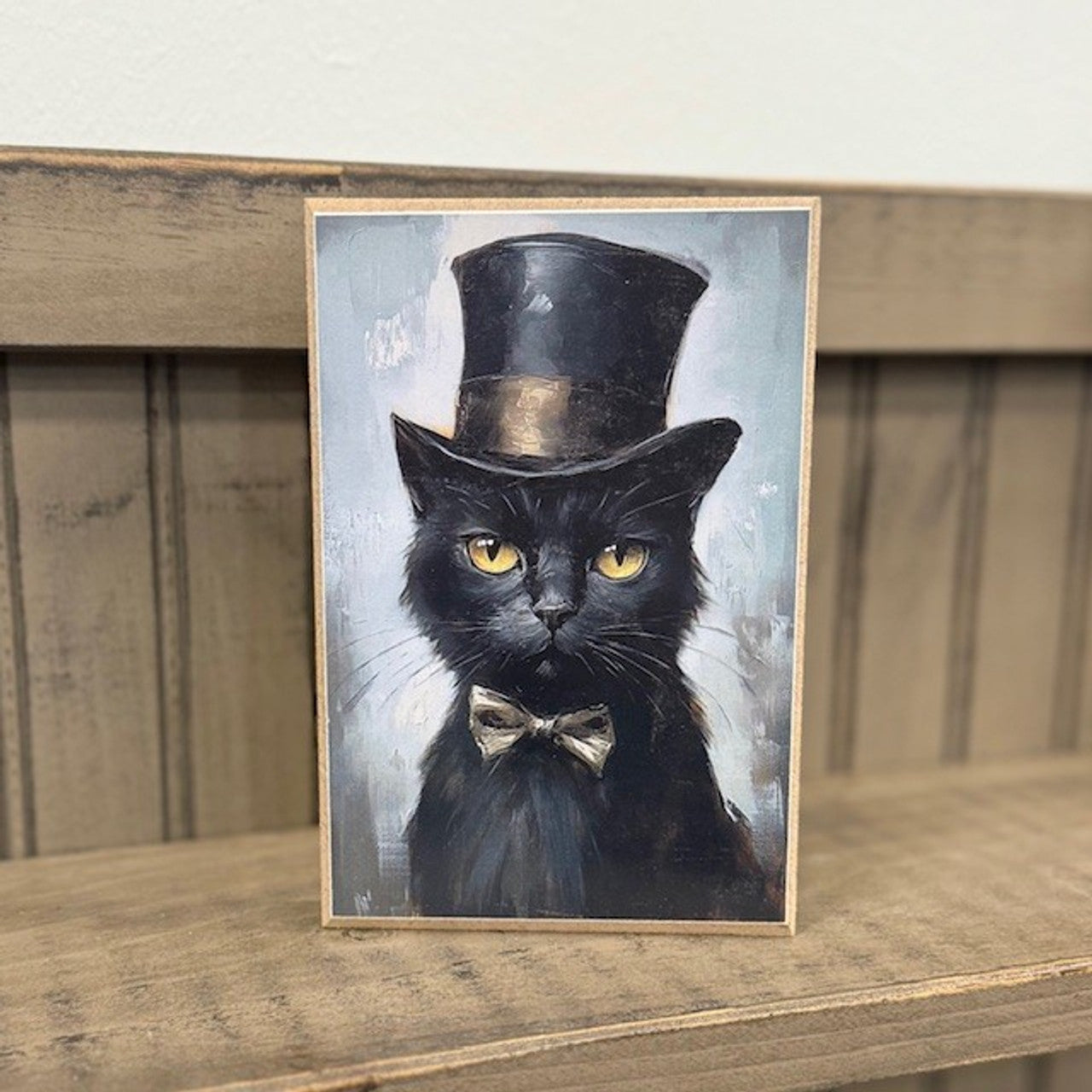 Black Cat In Hat Block