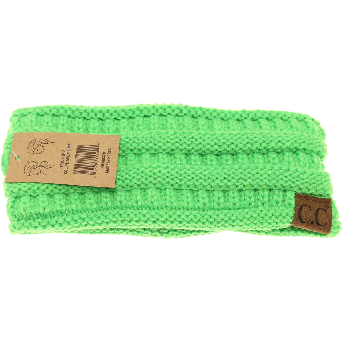 CC Beanie Solid Ribbed Headwrap