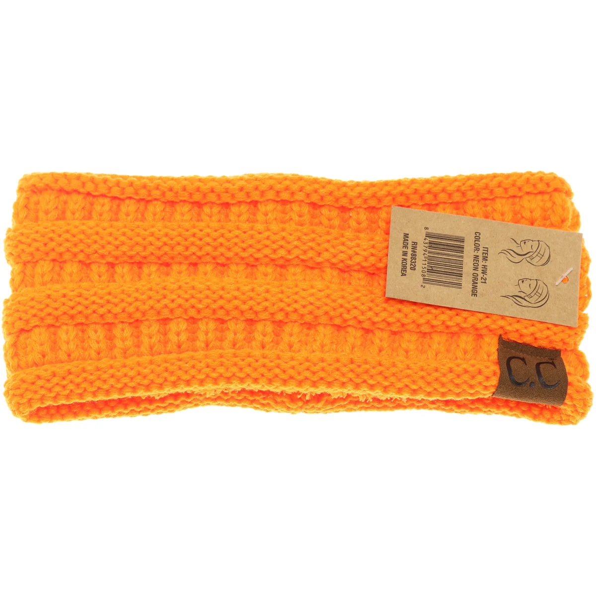 CC Beanie Solid Ribbed Headwrap