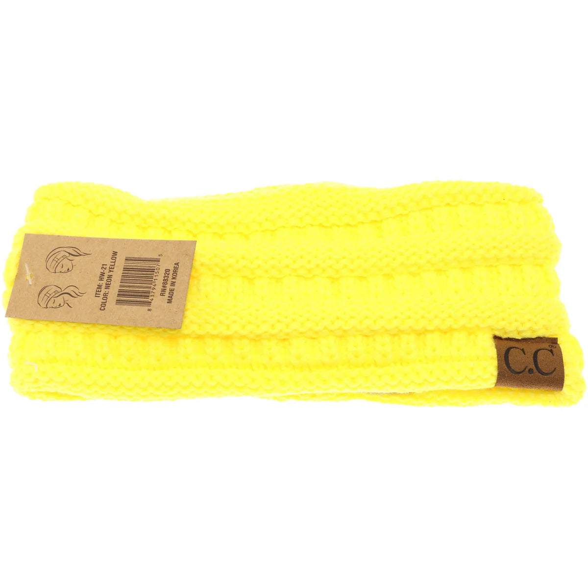 CC Beanie Solid Ribbed Headwrap