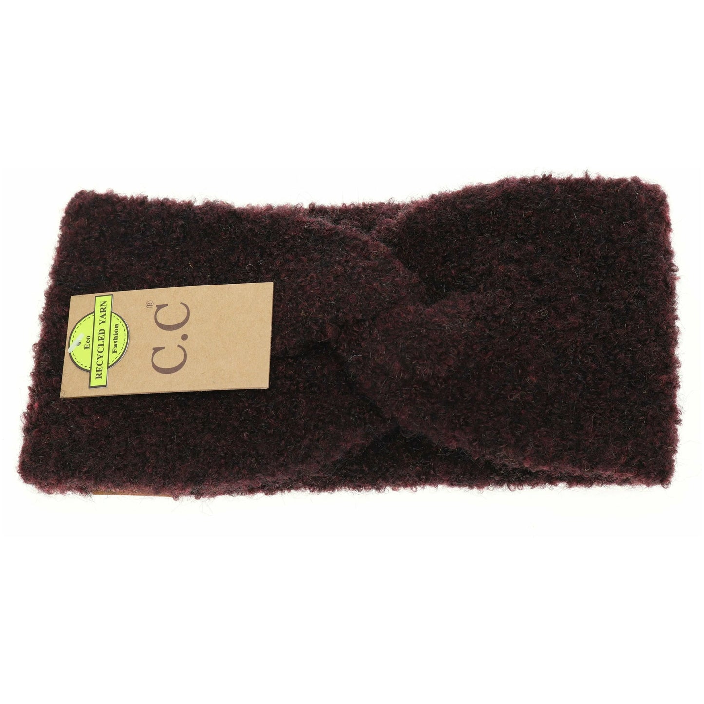 CC Beanie Shearling Yarn Twisted Head Wrap