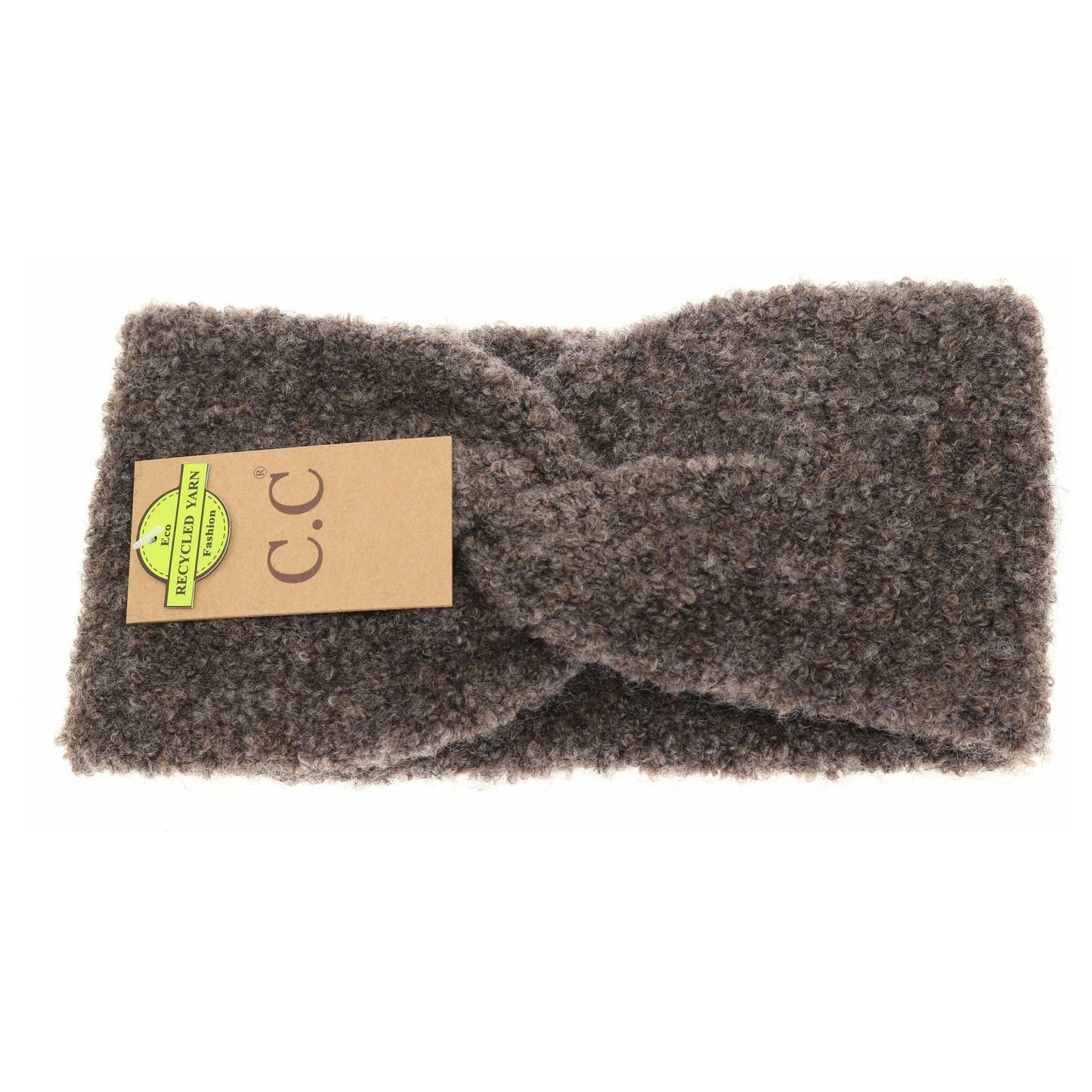 CC Beanie Shearling Yarn Twisted Head Wrap