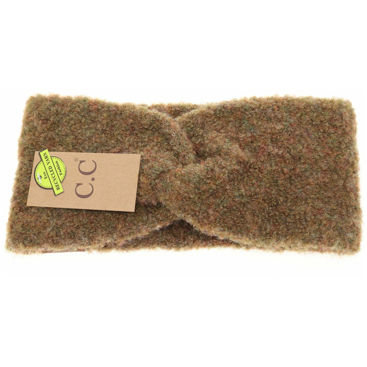 CC Beanie Shearling Yarn Twisted Head Wrap