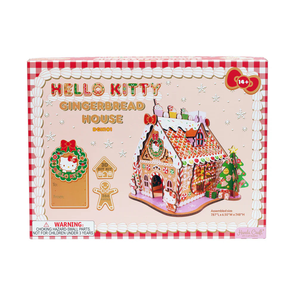 Hello Kitty® Gingerbread House 3D Wooden Puzzle