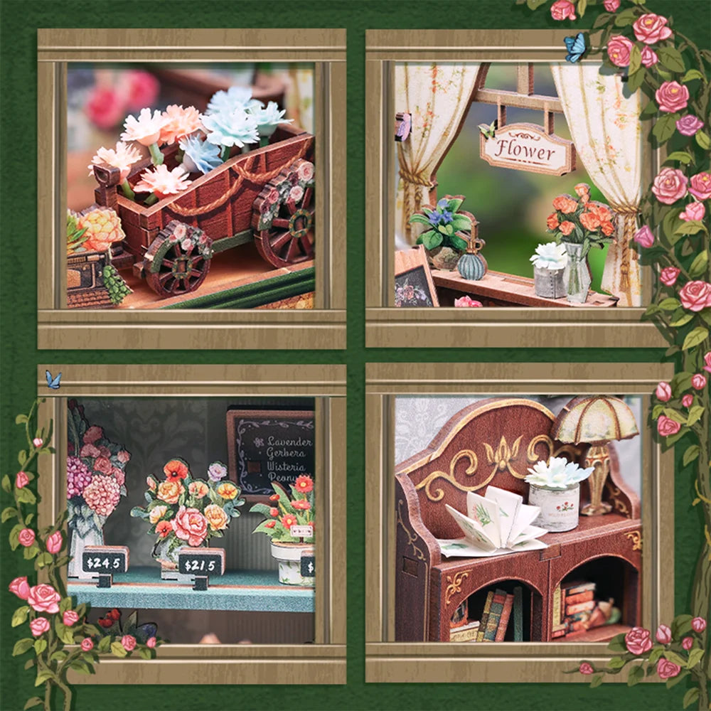 Blossom Florists DIY Miniature Book Nook Kit