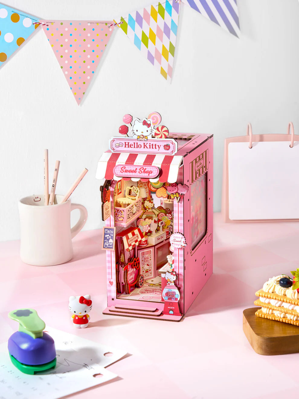 Hello Kitty® Sweet Shop DIY Miniature Book Nook Kit