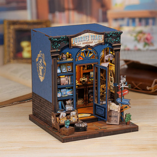 Journey Trace Bookshop DIY Miniature Book Nook Kit