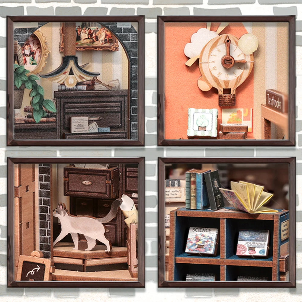 The Scholar's Bookstore DIY Miniature Book Nook Kit