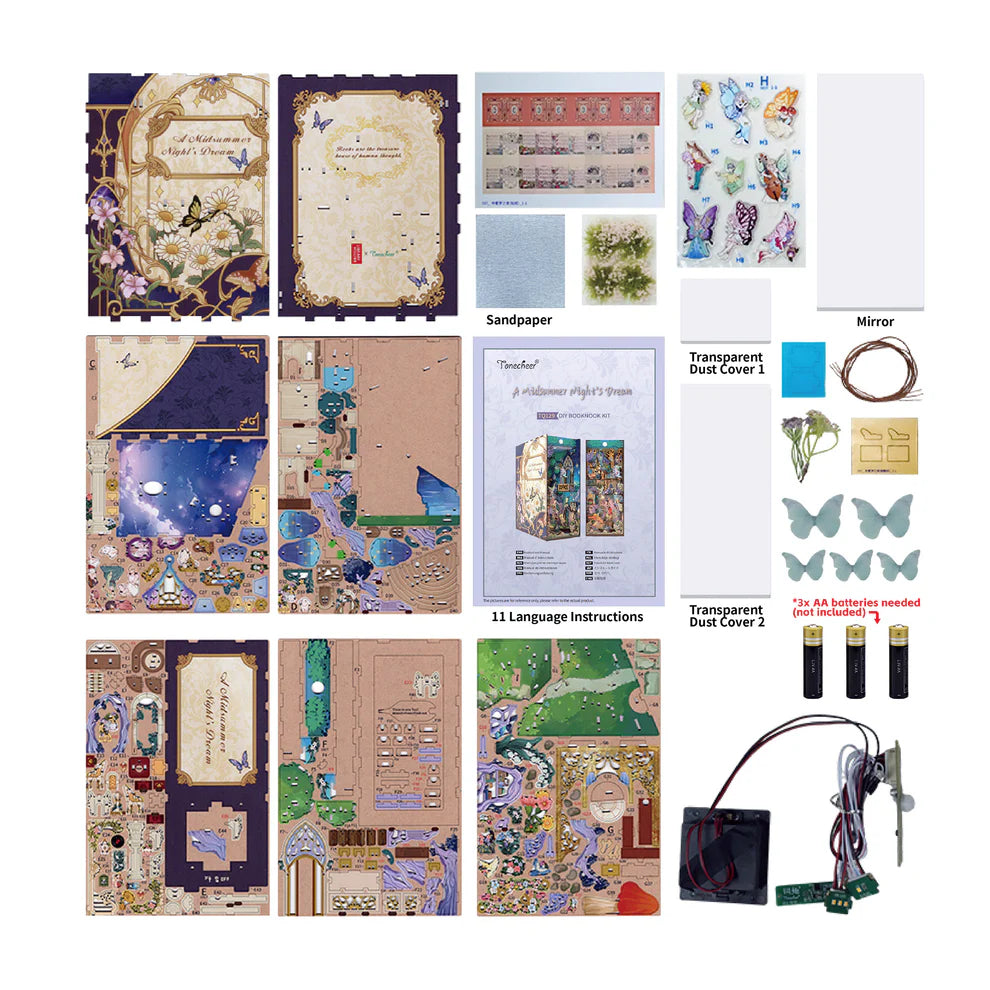 A Midsummer Night's Dream w/ Dust Cover DIY Miniature Book Nook Kit