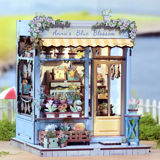Anna's Blue Blossom DIY Miniature Book Nook Kit