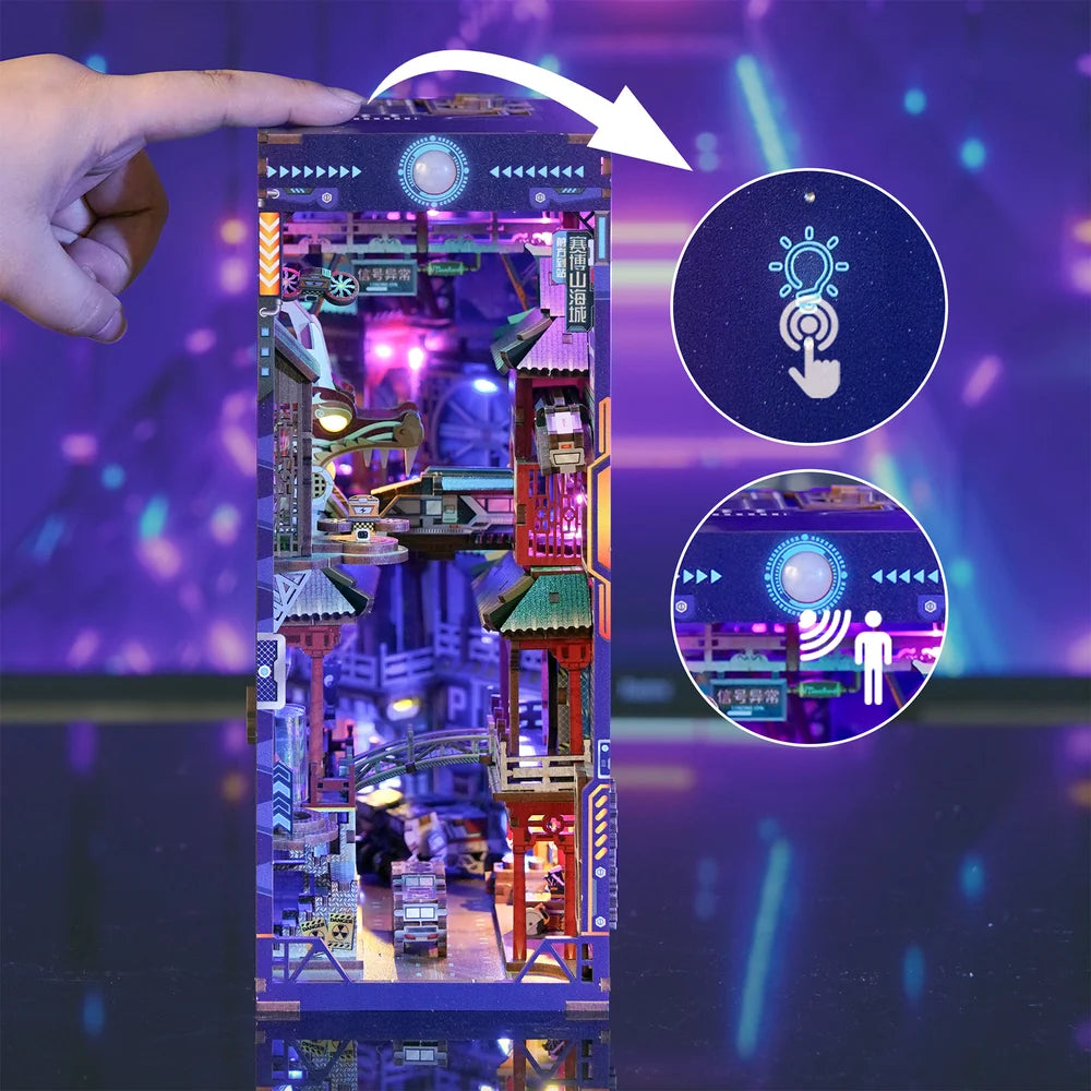 Cyber City w/ Dust Cover Type::DIY Miniature Book Nook Kit