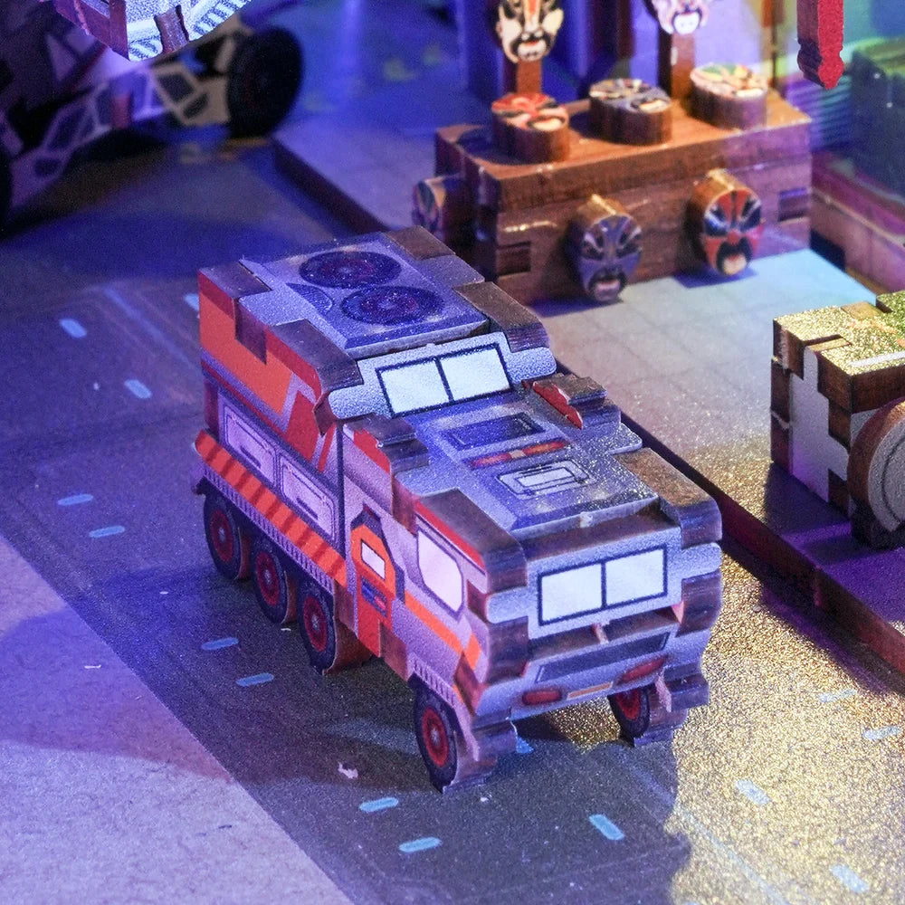 Cyber City w/ Dust Cover Type::DIY Miniature Book Nook Kit