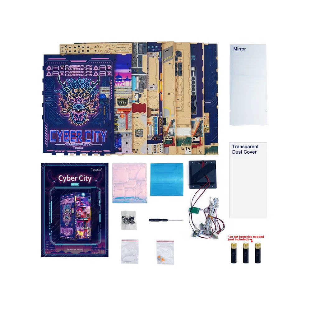 Cyber City w/ Dust Cover Type::DIY Miniature Book Nook Kit
