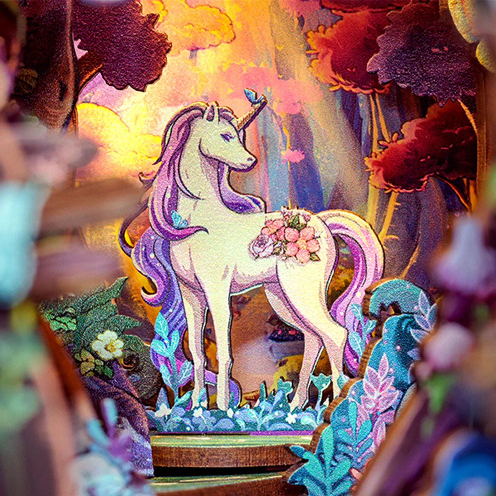 Grace of the Forest w/ Dust Cover DIY Miniature Book Nook Kit