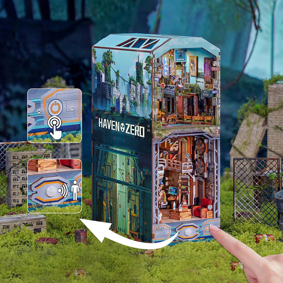 Haven Zero w/ Dust Cover Type::DIY Miniature Book Nook Kit