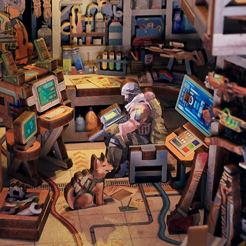 Haven Zero w/ Dust Cover Type::DIY Miniature Book Nook Kit