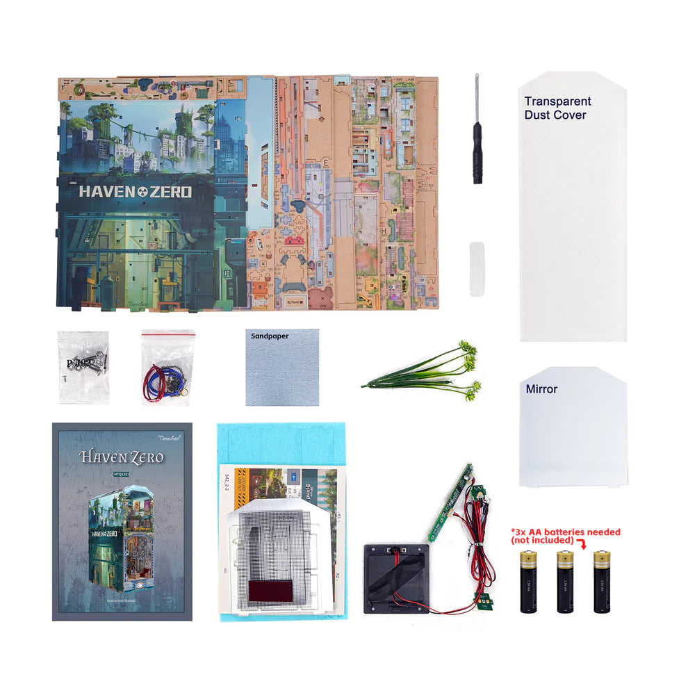 Haven Zero w/ Dust Cover Type::DIY Miniature Book Nook Kit