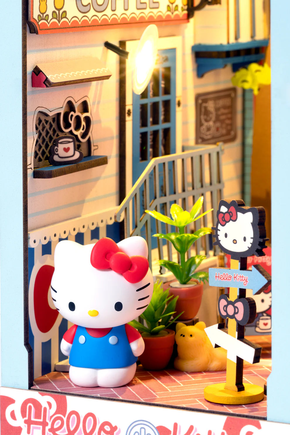 Hello Kitty® Town Square DIY Miniature Book Nook Kit
