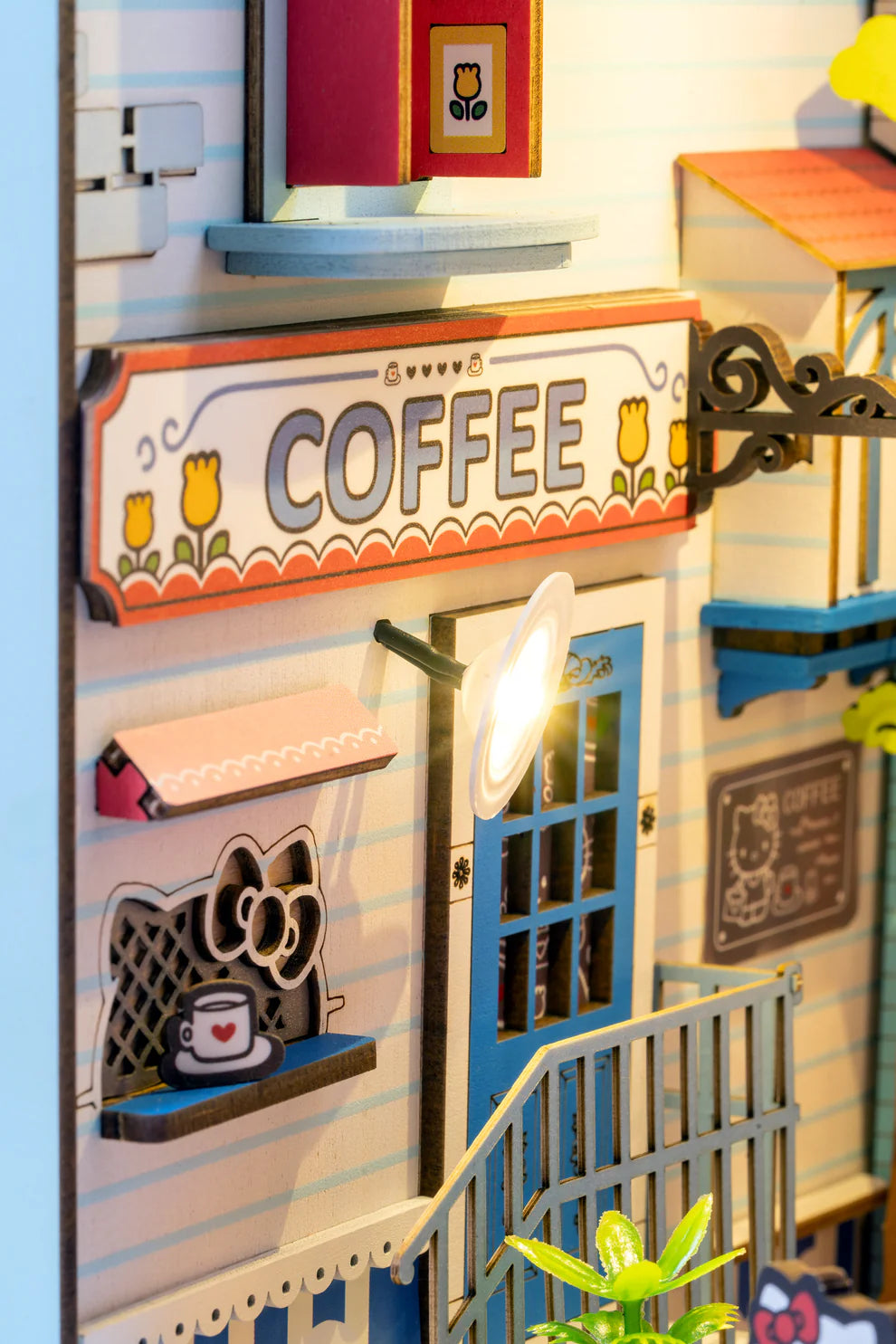 Hello Kitty® Town Square DIY Miniature Book Nook Kit