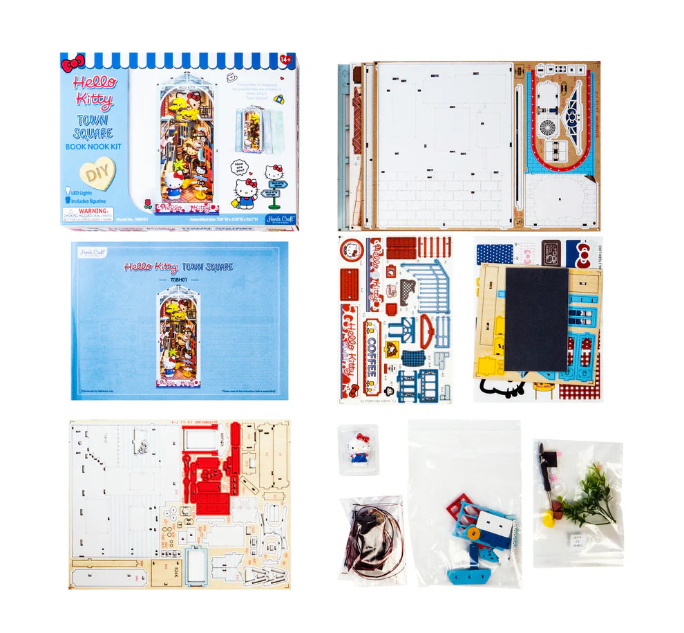Hello Kitty® Town Square DIY Miniature Book Nook Kit