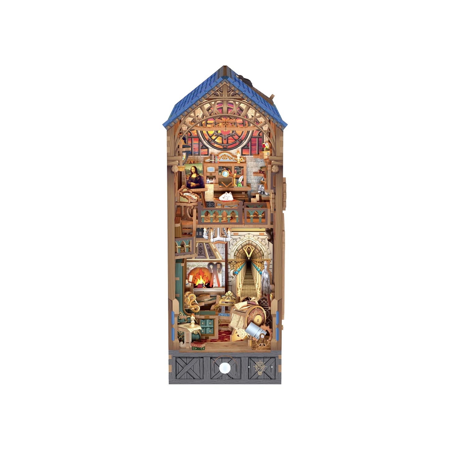 Leonardo Da Vinci w/ Dust Cover Type::DIY Miniature Book Nook Kit