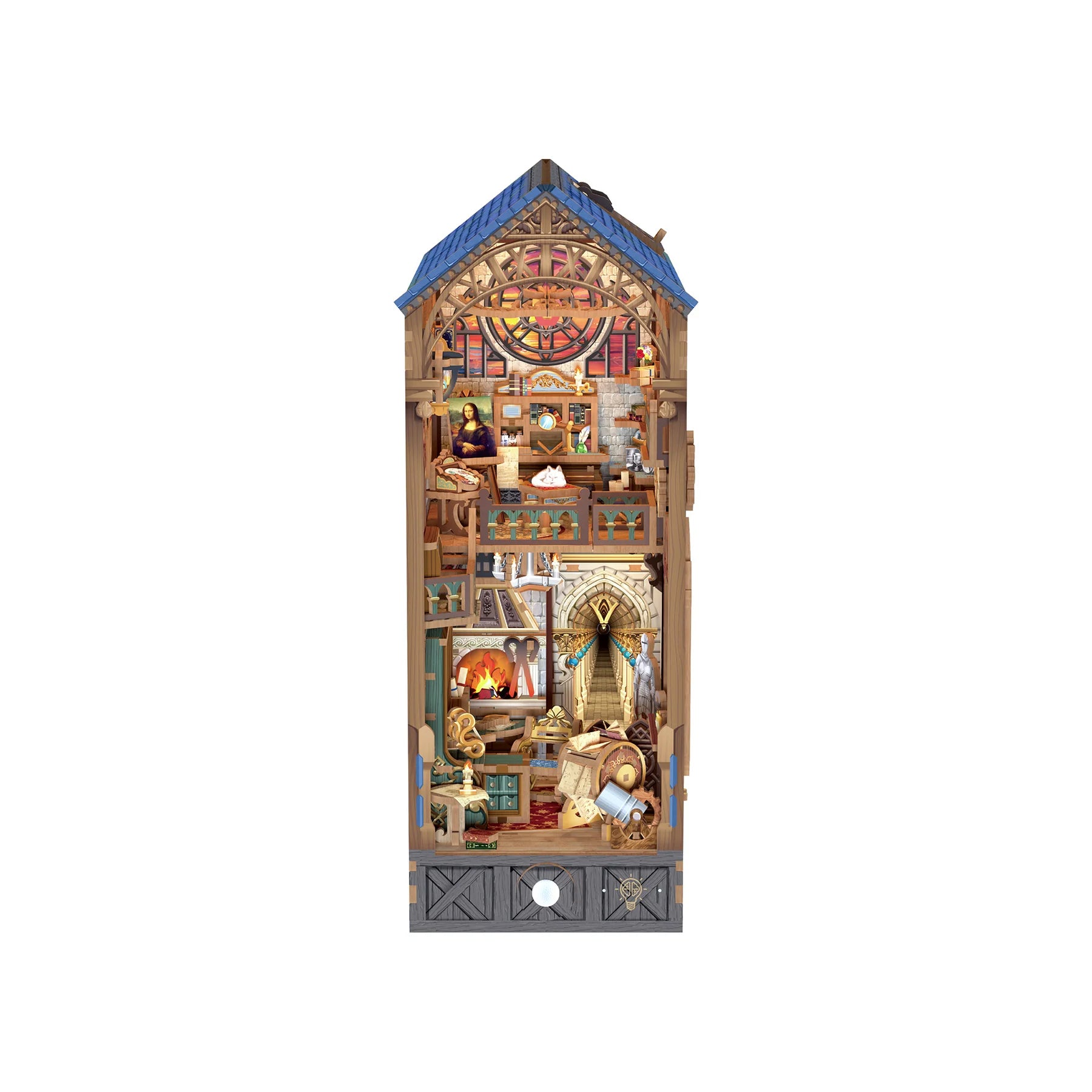 Leonardo Da Vinci w/ Dust Cover Type::DIY Miniature Book Nook Kit