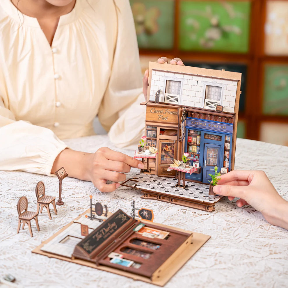 Paris Arcade Date w/ Dust Cover DIY Miniature Book Nook Kit