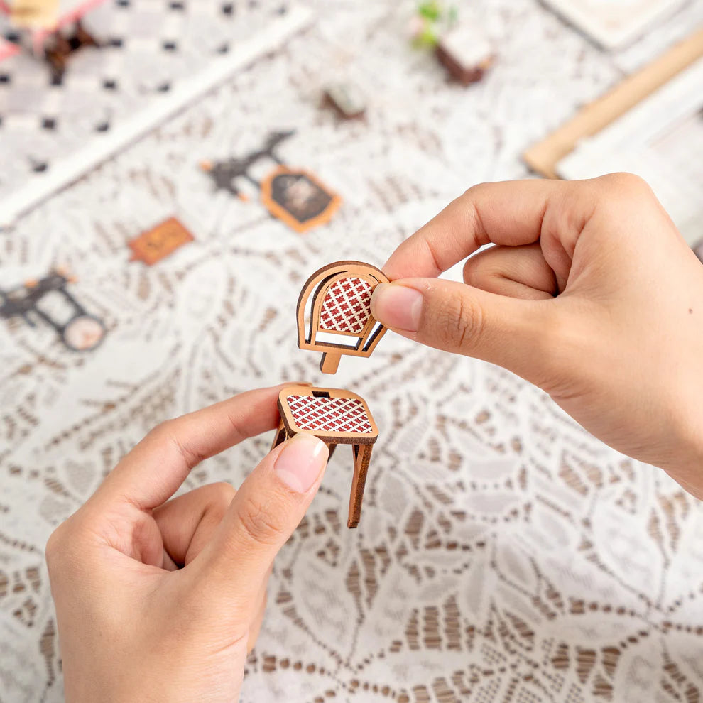 Paris Arcade Date w/ Dust Cover DIY Miniature Book Nook Kit