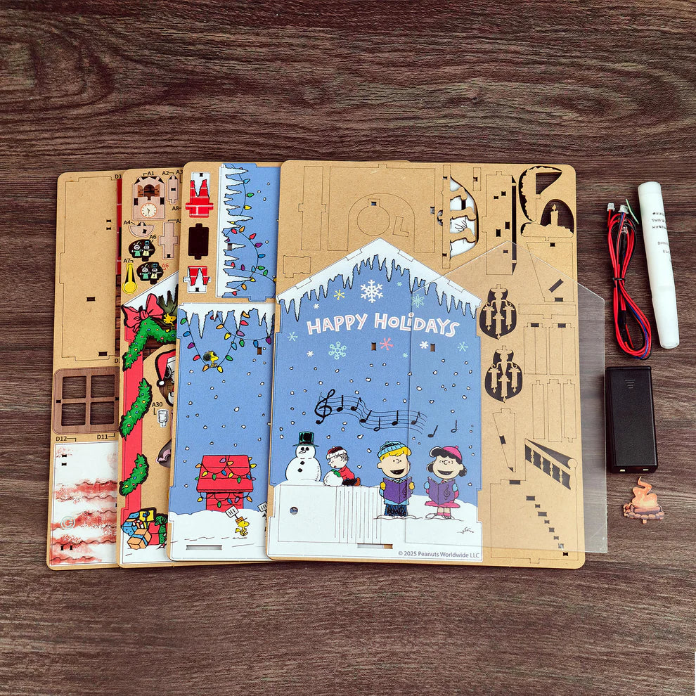 Peanuts® Christmas DIY Miniature Book Nook Kit