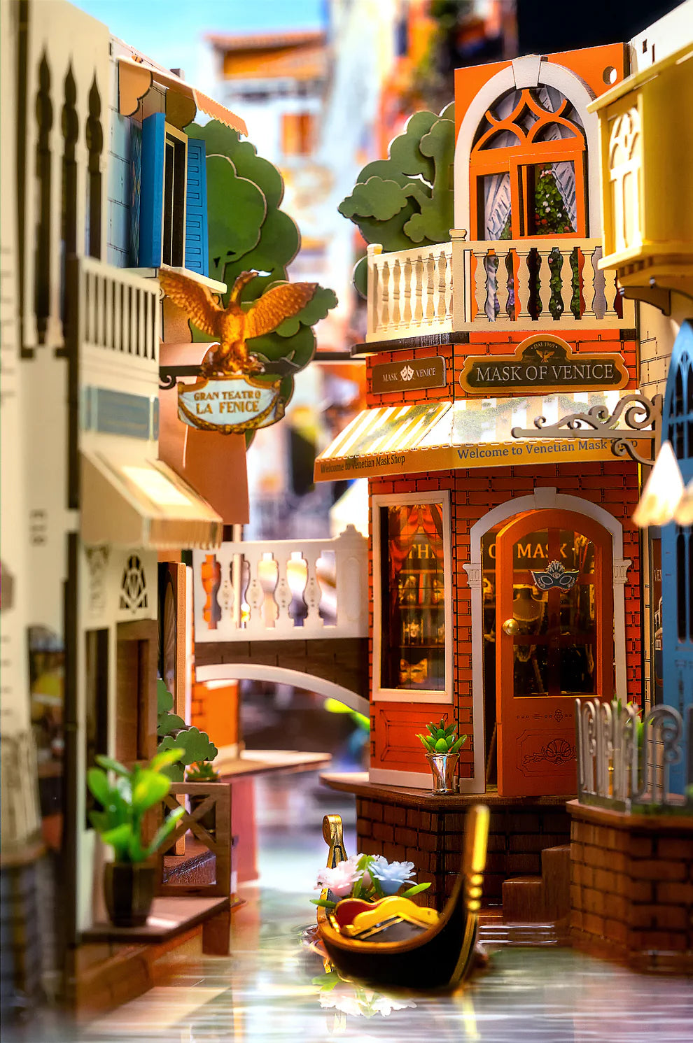 Romantic Venice w/ Dust Cover DIY Miniature Book Nook Kit