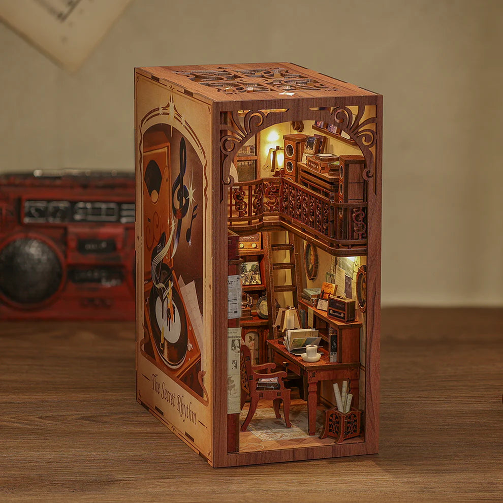 The Secret Rhythm w/ Dust Cover DIY Miniature Book Nook Kit