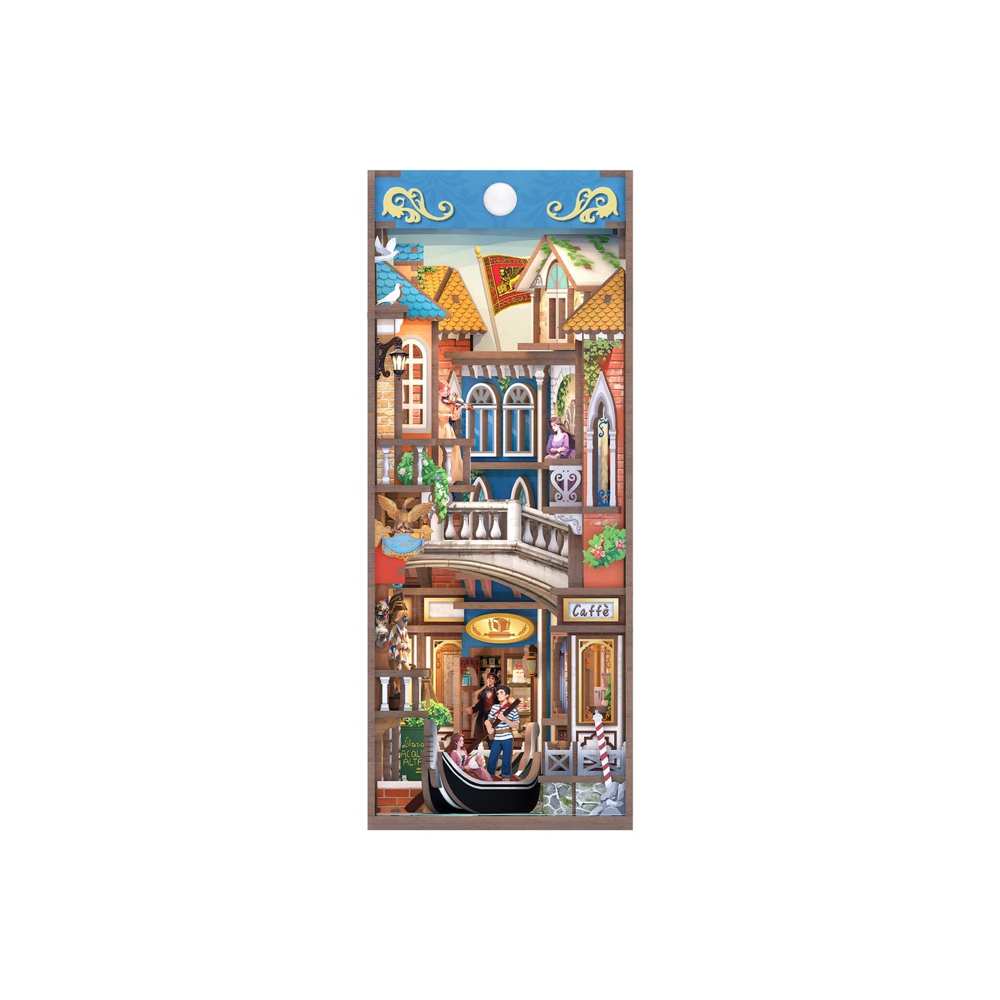 Venetian Dreams w/ Dust Cover Type::DIY Miniature Book Nook Kit