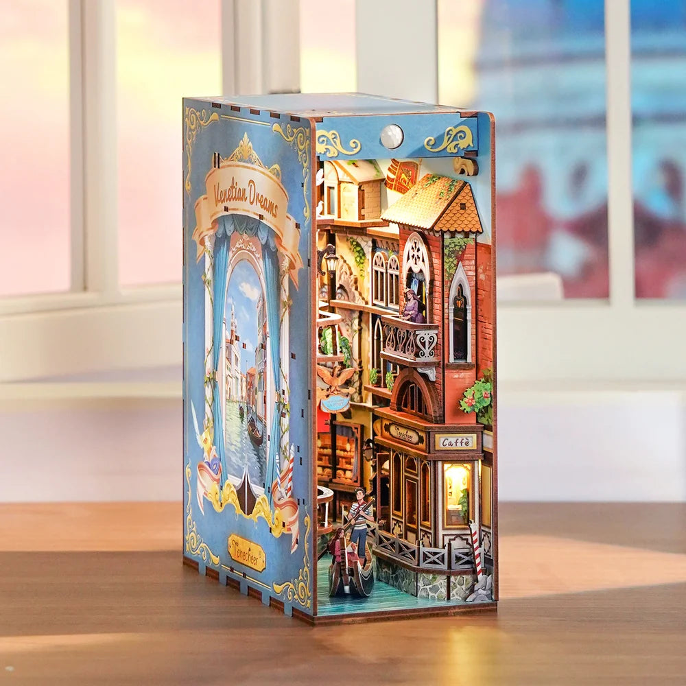 Venetian Dreams w/ Dust Cover Type::DIY Miniature Book Nook Kit