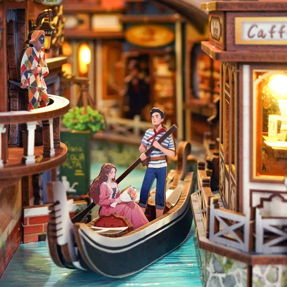 Venetian Dreams w/ Dust Cover Type::DIY Miniature Book Nook Kit