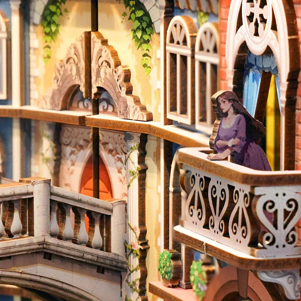 Venetian Dreams w/ Dust Cover Type::DIY Miniature Book Nook Kit