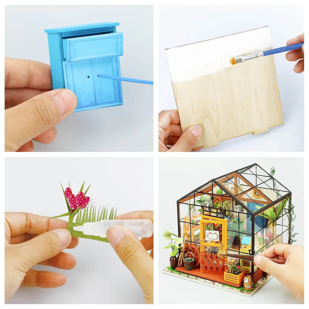Cathy's Flower House DIY Miniature House Kit
