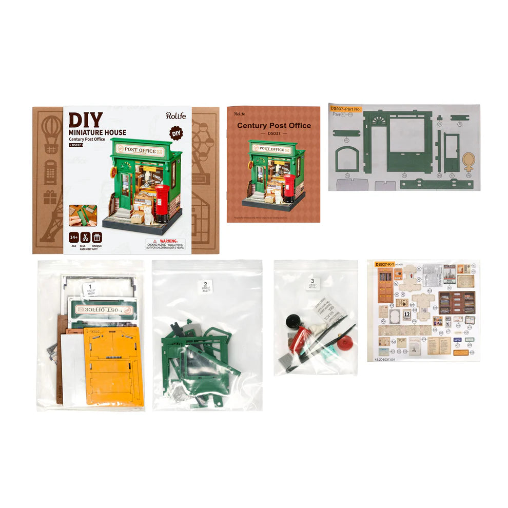 Century Post Office DIY Miniature House Kit
