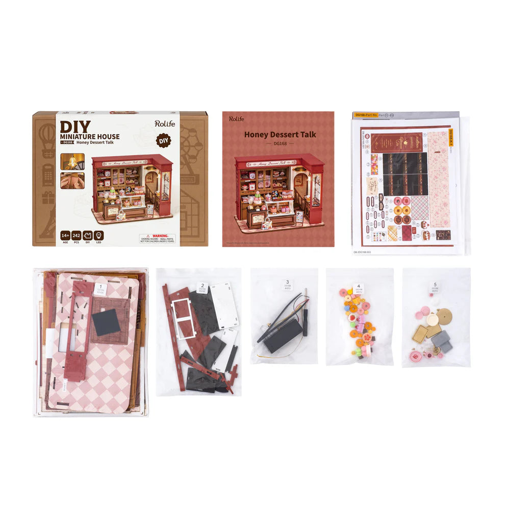 Honey Dessert Talk DIY Miniature House Kit