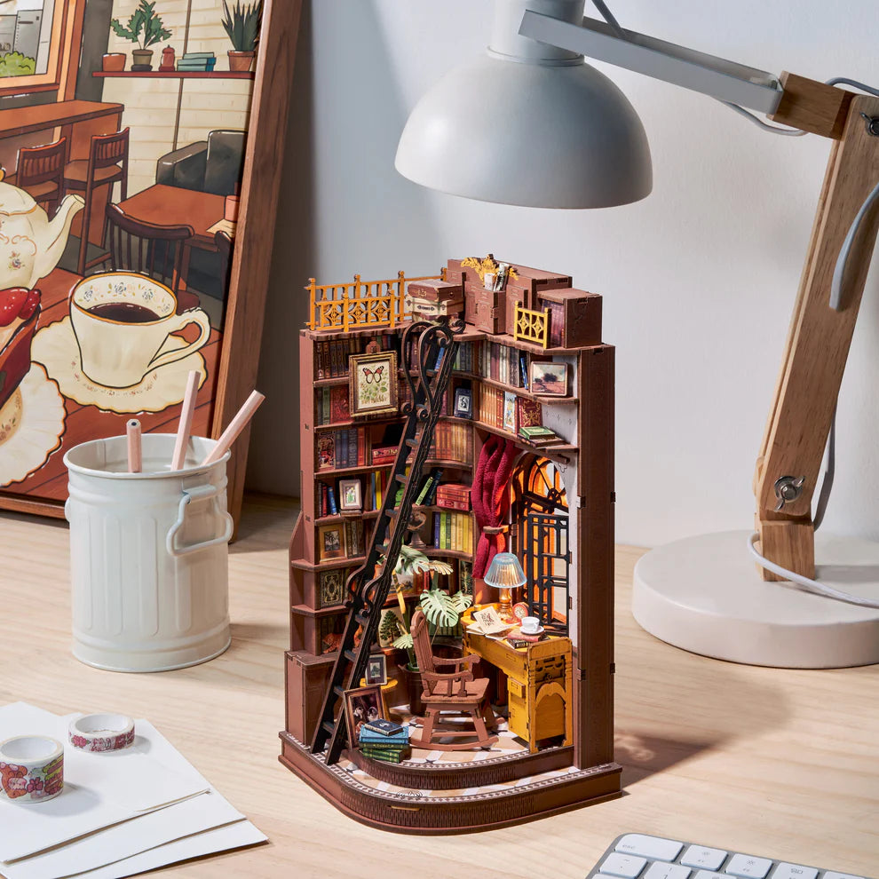 DIY Miniature House Kit Silent Corner Study