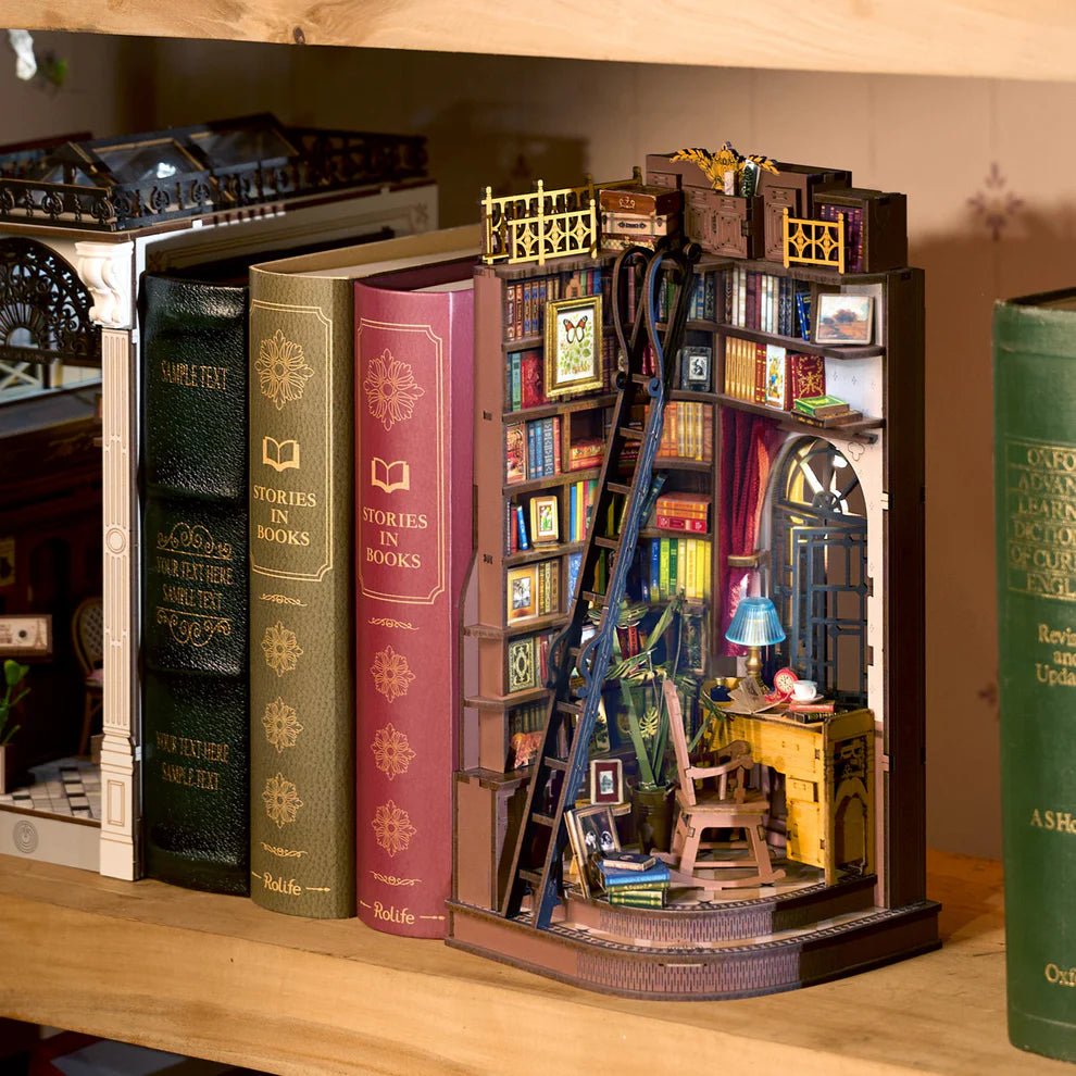 DIY Miniature House Kit Silent Corner Study