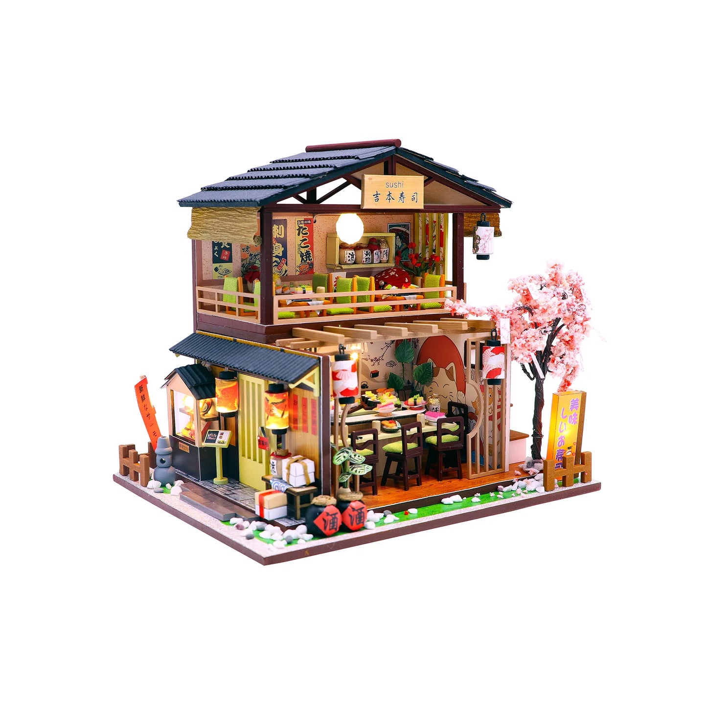 Sushi House DIY Miniature 3D House