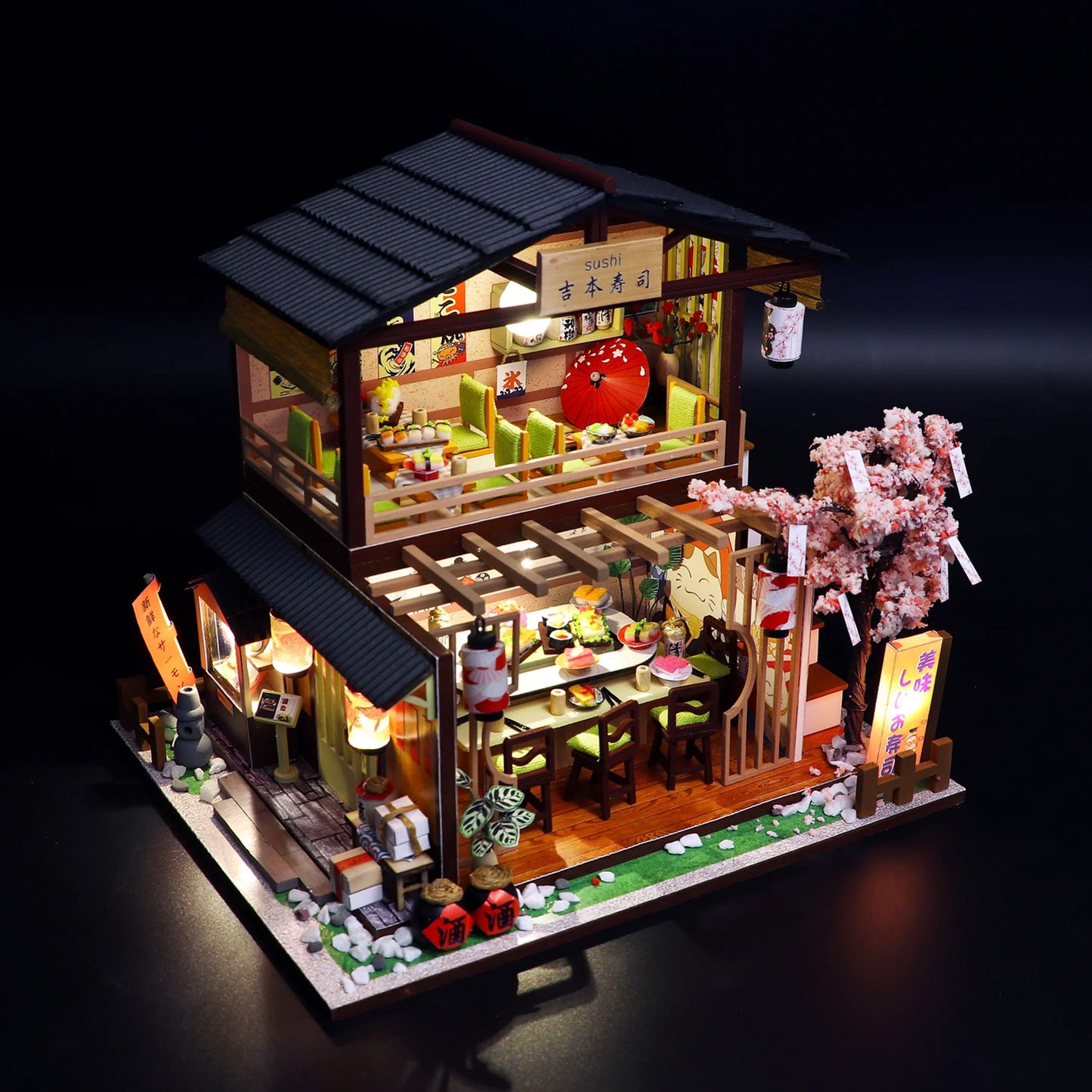 Sushi House DIY Miniature 3D House