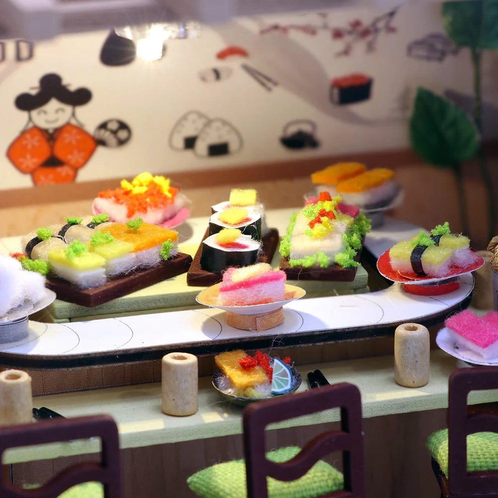 Sushi House DIY Miniature 3D House