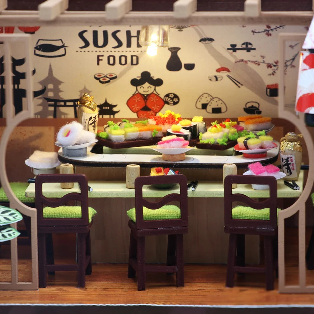 Sushi House DIY Miniature 3D House