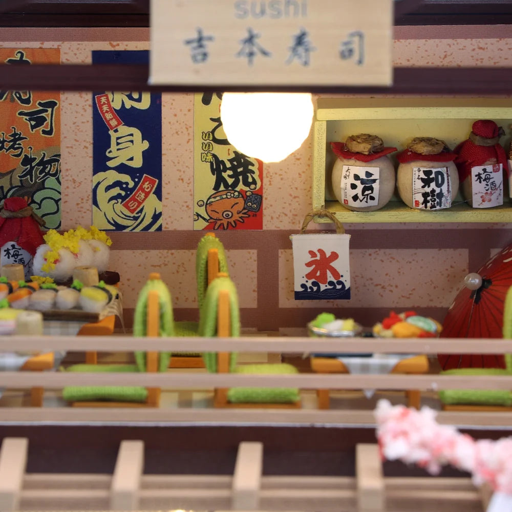 Sushi House DIY Miniature 3D House